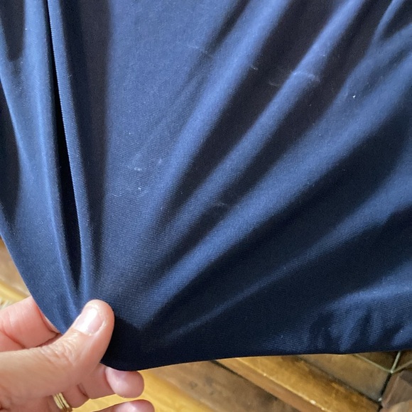 NWT Cachet Navy One Shoulder Gown Size 16 - Picture 8 of 10